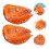 3St Simulation Abalone Modell Meeresfrüchte Display Requisiten 6