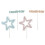 2 Sets Mesh Pearl Star Cake Topper Decors 1