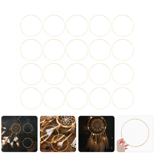 10Stk Dreamcatcher Eisenringe Bastelbogen Kranzfertigung 2