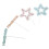 2 Sets Mesh Pearl Star Cake Topper Decors 3