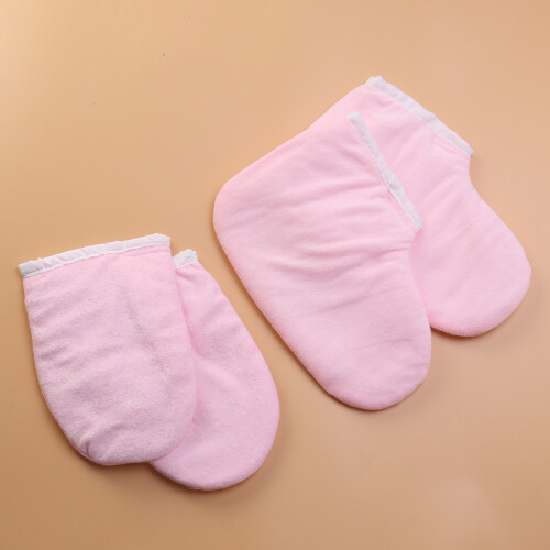2 Luvas De Cera Para Térmica Spa (Rosa) 1