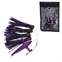 Luminous Bait Rig Feather Trolling Lure Model C5 For Big Game Fishing Attracts Tuna And Marlin
