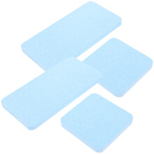 4Pcs Water Absorbent Diatomite Coaster Mats Blue for Home Soap Cup