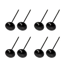 200 Paar Diy Kunststoff Augen Schwarz 4 Mm Für Plüsch Bastelprojekte