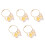 5 Transparante Kat Opbergcapsule Sleutelhanger 9