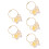 5 Transparante Kat Opbergcapsule Sleutelhanger 10