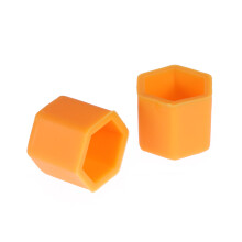 20St Radmutterabdeckungen Schraubenschutzkappen 19mm (Orange)