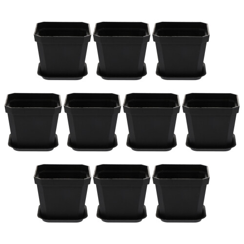 10 Mini Blumentöpfe Bonsai Topf Kunststoff Desktop 1