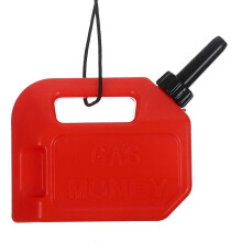 Kreative Gas-Weihnachtsdekoration, rot, 6,6 x 5,7 x 2,6 cm, Spardosen-Anhänger, 1 Stück