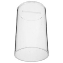 Transparente Acryl-Spendenbox mit Einwurfschlitz für Restaurants und Bars – Mittlere transparente Spardose