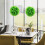 2Pack Topiary Kugel Kunststoff Hängend Für Partydekoration 5