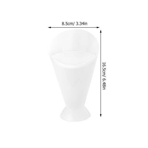 3 Party Chip Cup 16,5x8,5 Cm Weiß 2