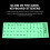 Feuille Autocollant Clavier Lumineux Espagnol Remplacement 9