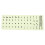 Feuille Autocollant Clavier Lumineux Espagnol Remplacement 4