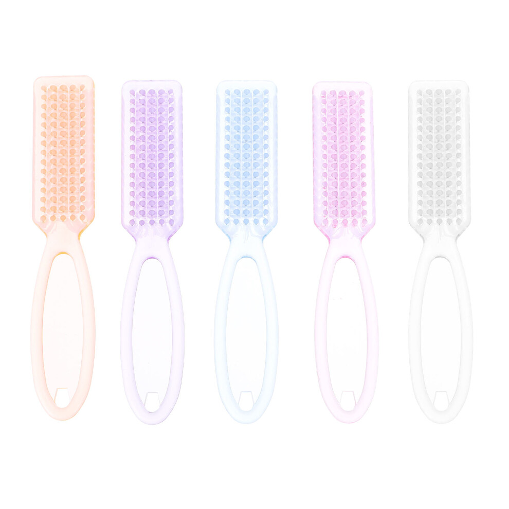 Iplusmile 15Pcs Manicure Nail Brush Portable Fingernail Cleaner Assorted Colors