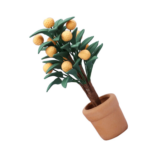 Miniatura De Árvore Vaso Para Casa De Bonecas Decoração