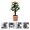 Miniatura De Árvore Vaso Para Casa De Bonecas Decoração 3