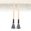 2 Stuks Drumstokken Percussie Borstel Beige 6