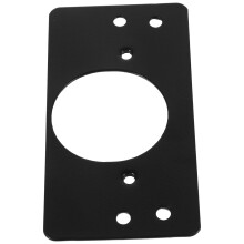 2Pièces Plaques De Réparation Charnières Noir Acier Inox Durable