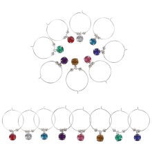 16 Pièces Anneaux De Colorés Pour Identifiant De Verre À Vin