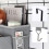 1Pc Waterproof Oxford Cloth Bedside Hanging Organizer Bag Grey 11