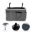 1Pc Waterproof Oxford Cloth Bedside Hanging Organizer Bag Grey 4