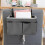 1Pc Waterproof Oxford Cloth Bedside Hanging Organizer Bag Grey 8