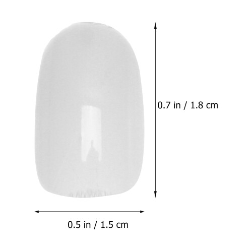 Sticker Nails Nagelaccessoires Transparant 600 Stuks 1