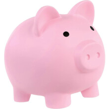 Sopiva säästöpossu Söpö muovinen sika-rahapankki Aikuisille Rikkoutumaton säästöpossu Pig Money Box