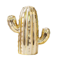 Tirelire en céramique moderne et décorative en forme de cactus, idéale pour offrir. Polyvalente et polyvalente.