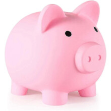 Tirelire, tirelire en plastique incassable pour enfants (1 pièce rose)