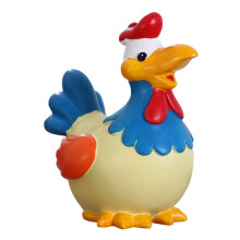 Tirelire en forme de poule, mignonne et colorée, décoration de bureau, bleue