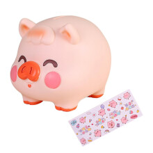 Tirelire de bureau en forme de cochon adorable, cadeau d'anniversaire pour enfant