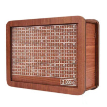 Tirelire en bois pour adultes et enfants, tirelire avec compteur, boîte à monnaie, tirelire avec compteur