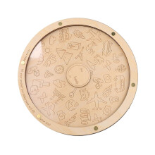 Boîte à monnaie personnalisée, disque cadeau de voyage pour jouer avec les pièces, disque transparent