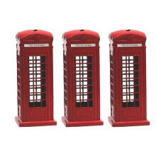 Telephone Booth Piggy Bank Piggy Bank Souvenir Great Gift 18cm