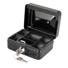 Coffre-fort portable pour clés, mini tirelire en acier, boîte de rangement pour argent, pièces et bijoux.