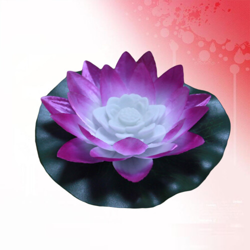 Led De Agua Flor Piscina Vela 2