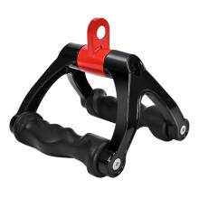 V-Shaped Parallel Handle LAT Pull Bar, 360 Degree Rotating Cable Attachment for Lat Pulldown, Home Gym, Black