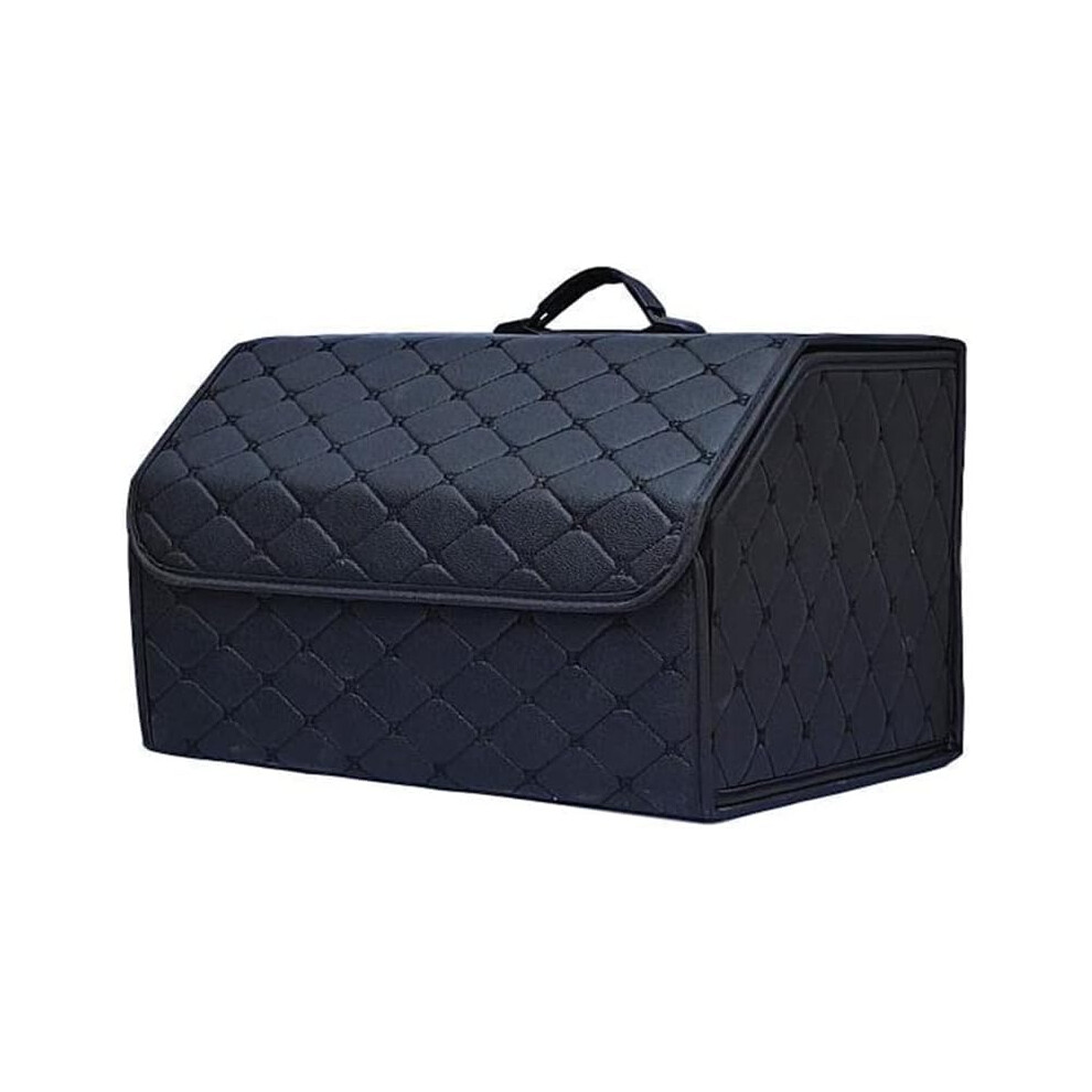 Car Trunk Organizer Box For Lexus Ls460 Ls460l Ls600h Ls600hl, Collapsible, Waterproof, Non-Slip, Size M Black 9393856394692