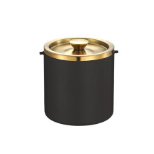 Ice Bucket Metal Double-Layer Bar KTV Champagne Red Wine Beer Beverage Tub (C)