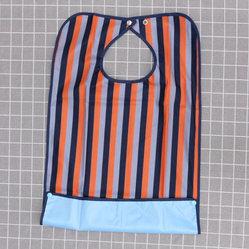 Une Bavette Adulte Lavable avec Boucle Orange 2