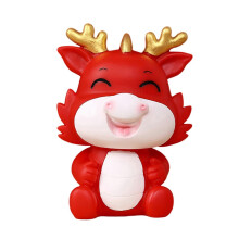 (Squinting Dragon - groot rood) Spaarpot met grote capaciteit, geldkistje, decoratieve huishoudorganisatie