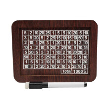 (1000 US) Houten spaarpot, decoratieve geldkist voor huishoudelijke opbergruimte, voor thuis, school,