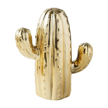 (Gouden) Elegante keramische cactus spaarpot/ornament in Scandinavische stijl, munthouder, spaarpot
