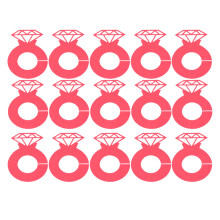 24 Unidades Tarjetas Decorativas Diamante Identificador Taza