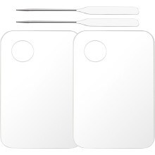 Lot De Palette Cosmétique En Spatule Et Plateau