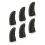 6 Pezzi Cover Per In Conduttiva Per Touchscreen (Nero) 1