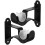 4Pièces Accessoire Support Tringle Noir 8