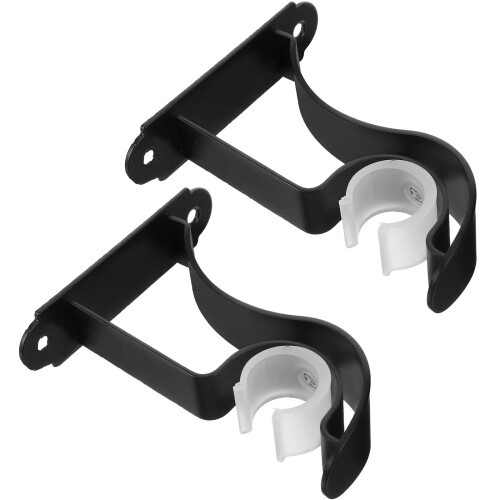 4Pièces Accessoire Support Tringle Noir 2